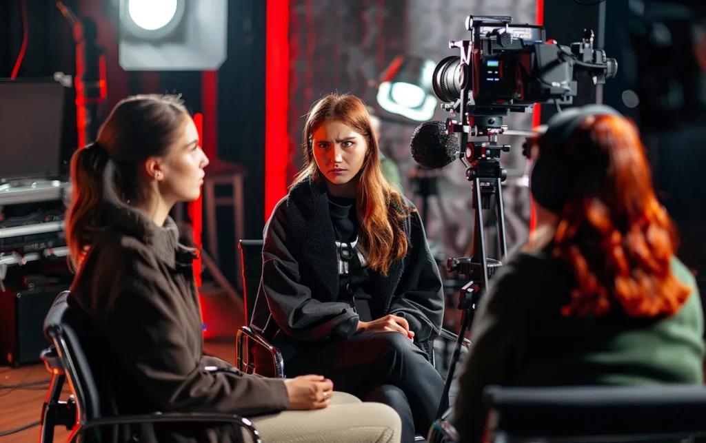 tv studio  interview program ukraine