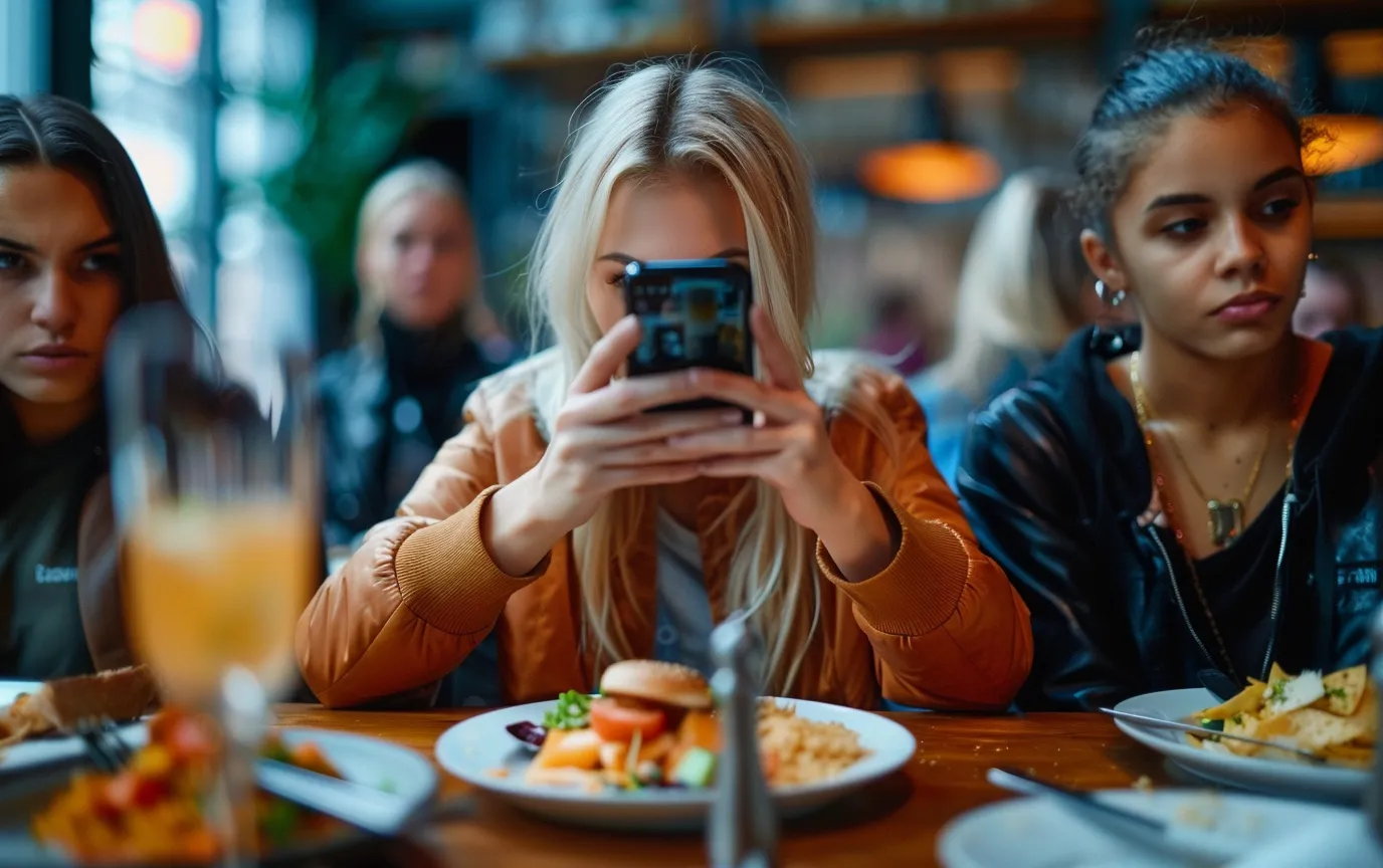social media influencer self absorbed restaurant