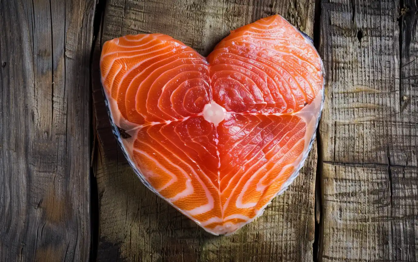 healthy heart salmon omega 3 heart disease study
