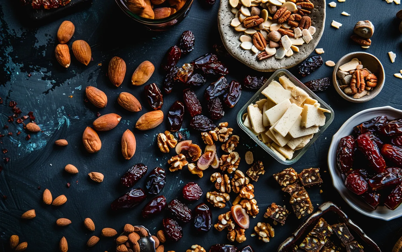 dates nuts raisens snack food health benefits