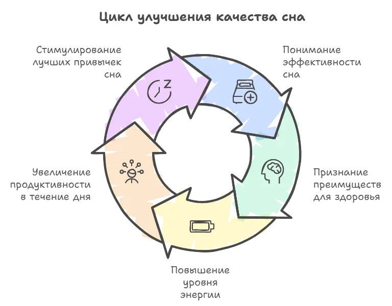 Схема цикла улучшения качества сна