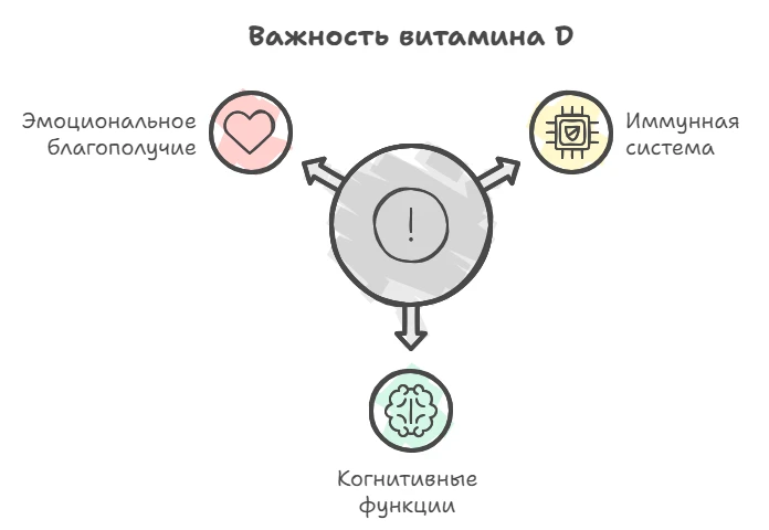 Схема важности витамина D