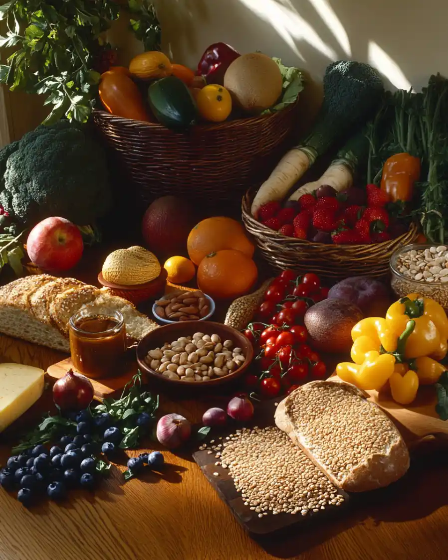 Fruits, vegetables and seeds