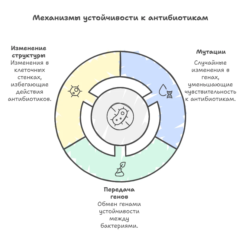 Механизмы устойчивости к антибиотикам