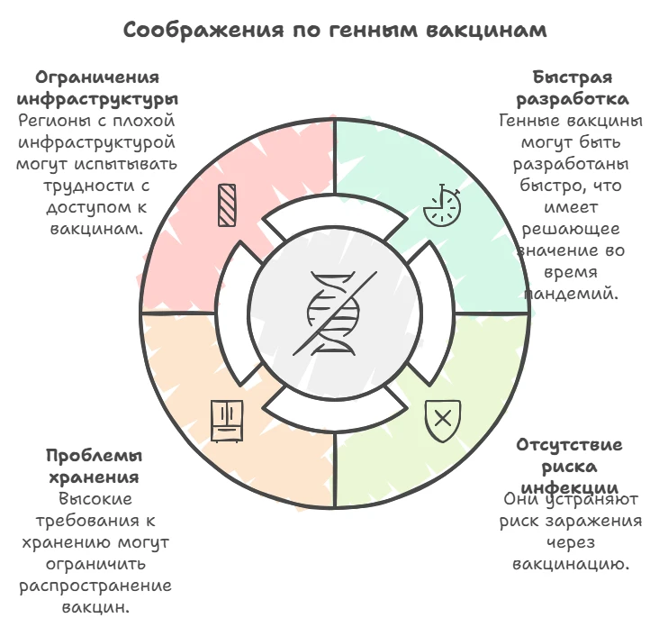 Соображения по генным вакцинам