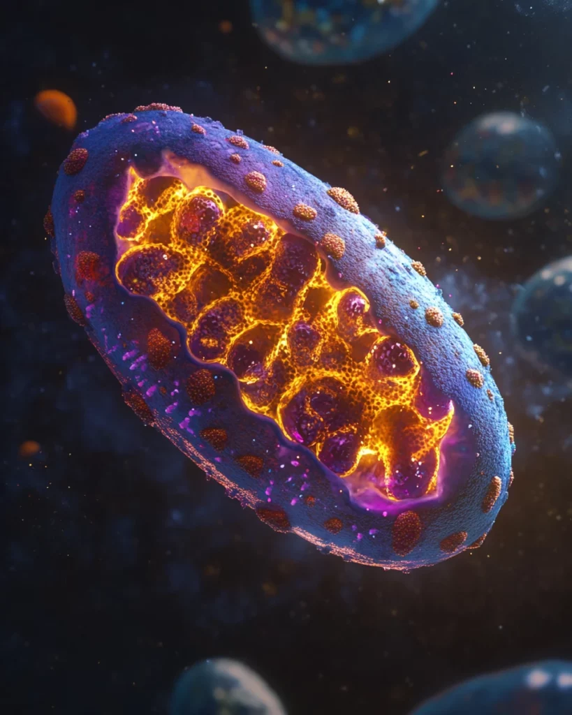 Mitochondrion with active ATP production