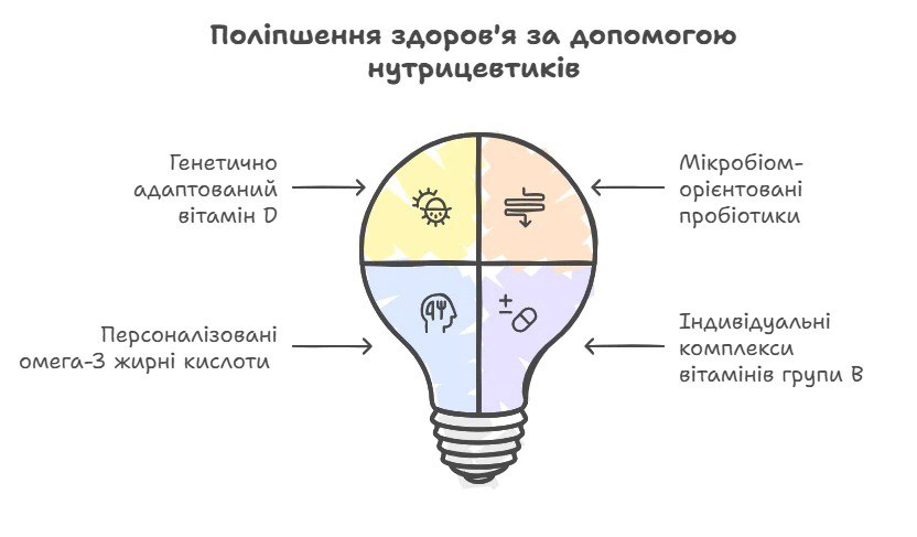 Поліпшення здоров'я за допомогою нутрицевтиків