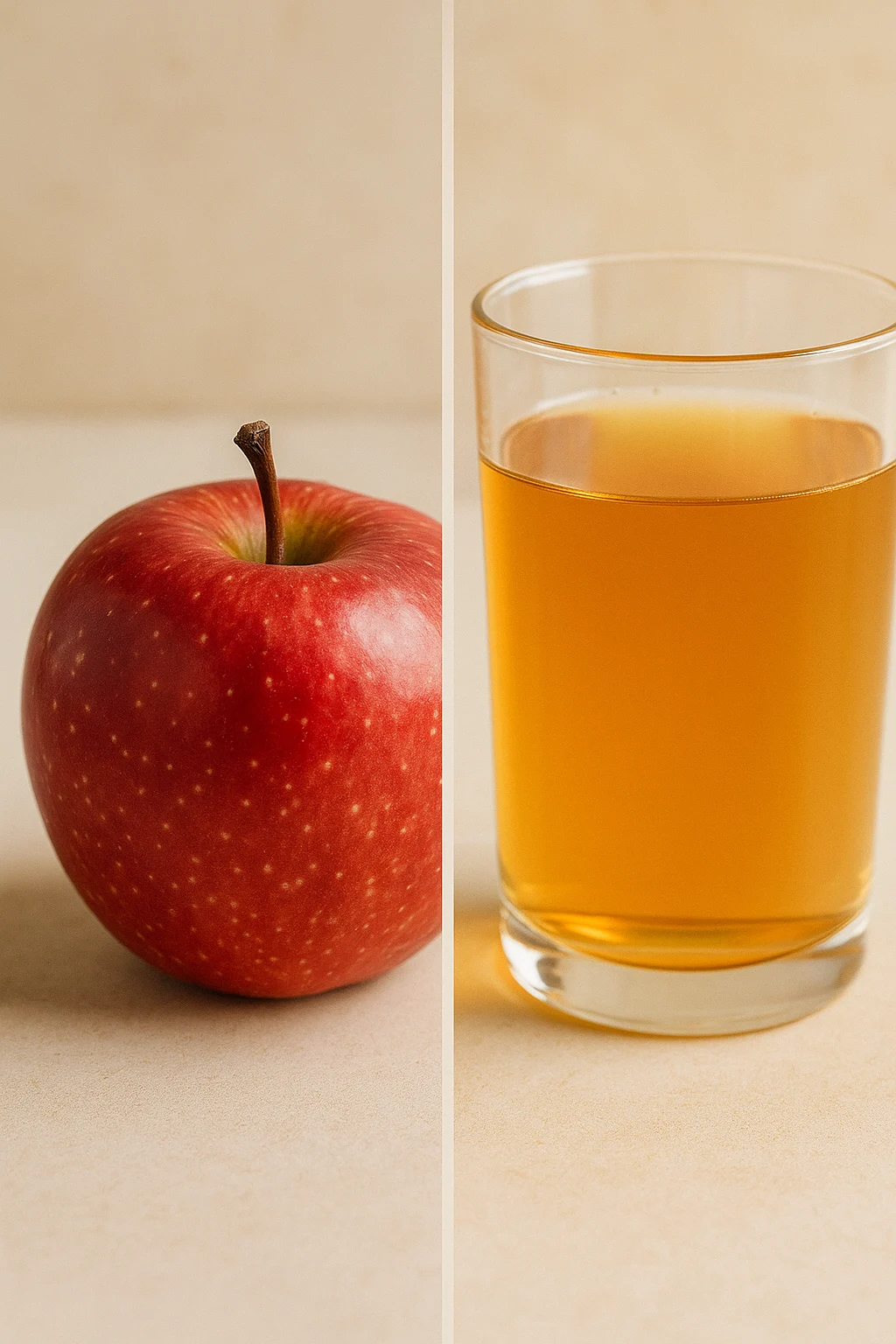 Apple and apple juice