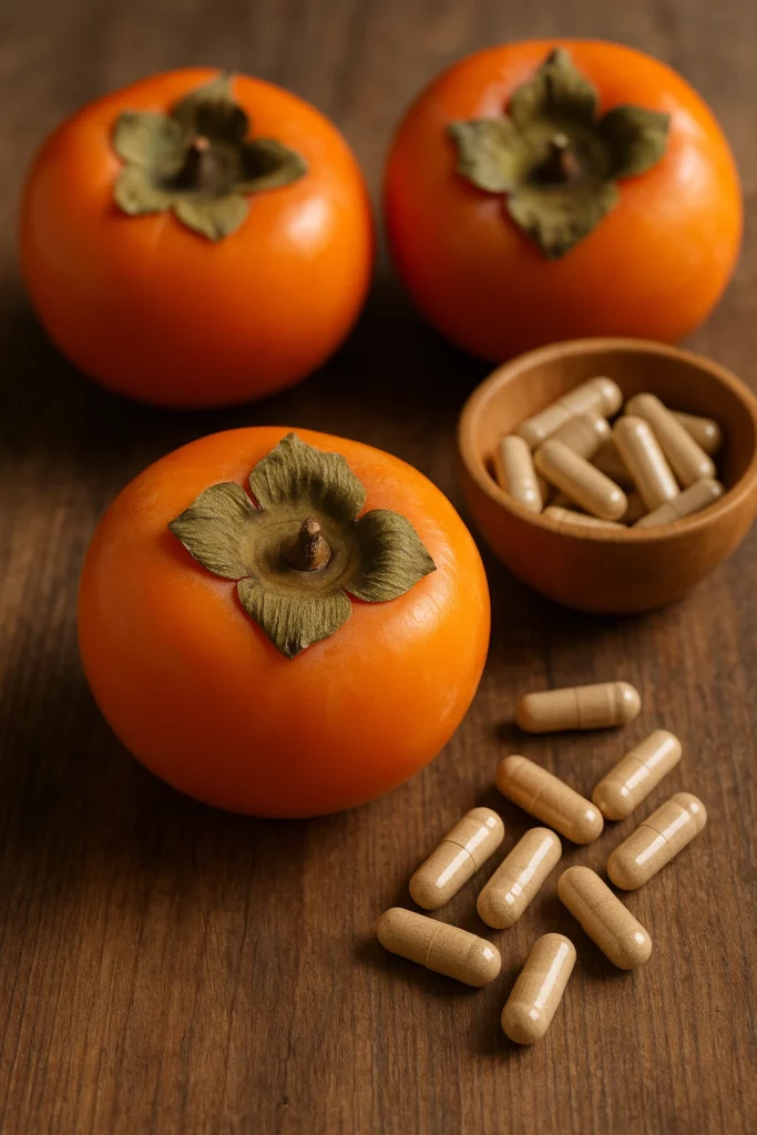 Tianin and persimmons