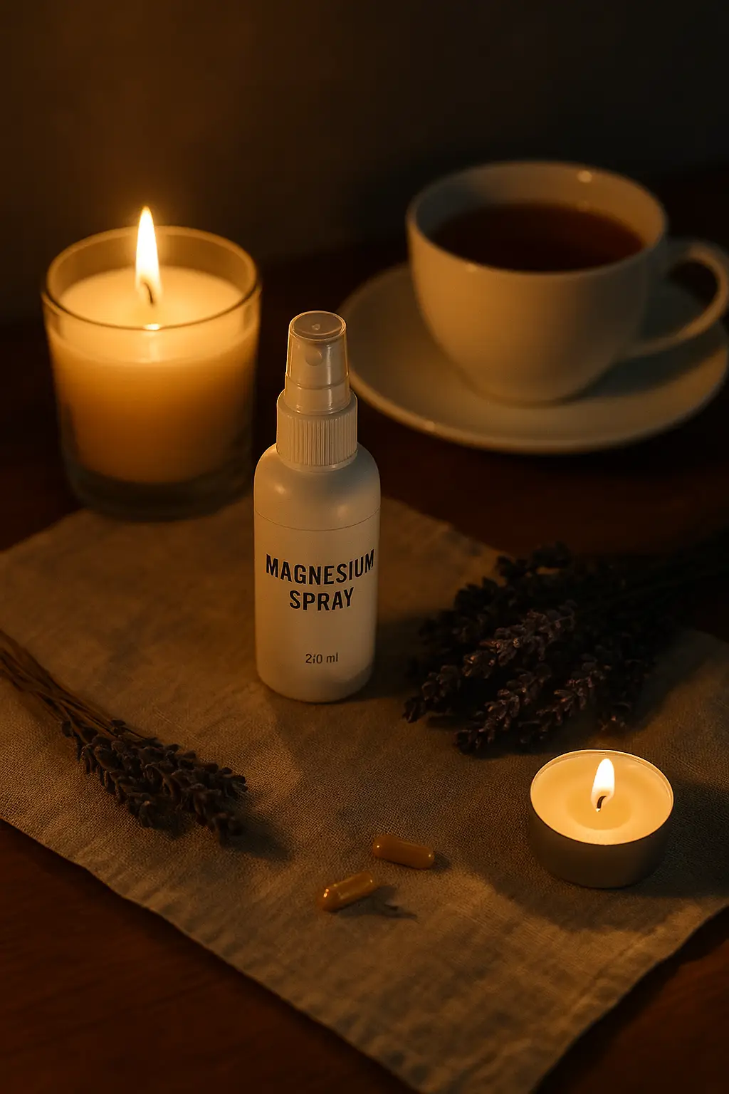 Spray on the table