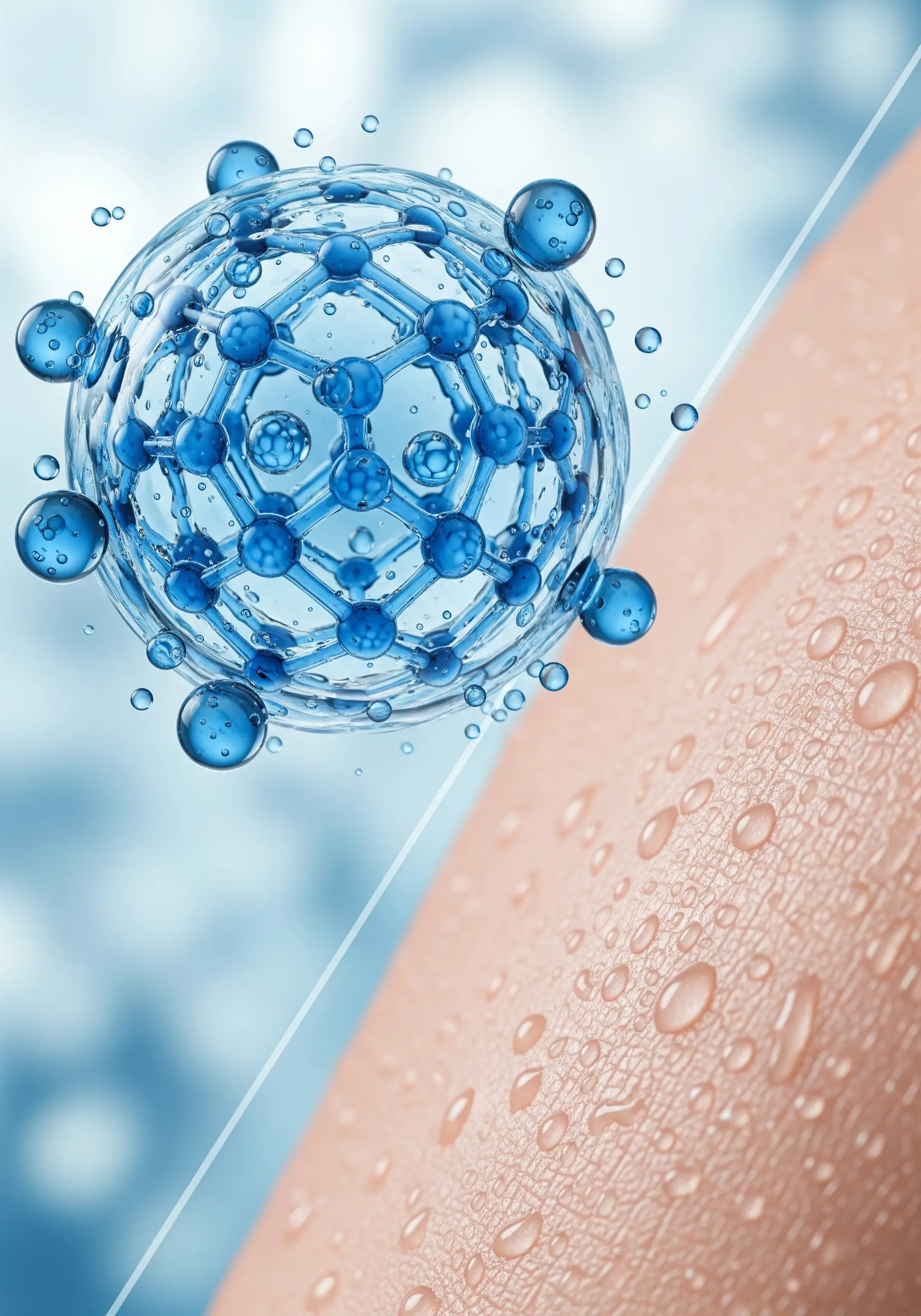 Hyaluronic acid participates in hydration, tissue regeneration, and skin elasticity