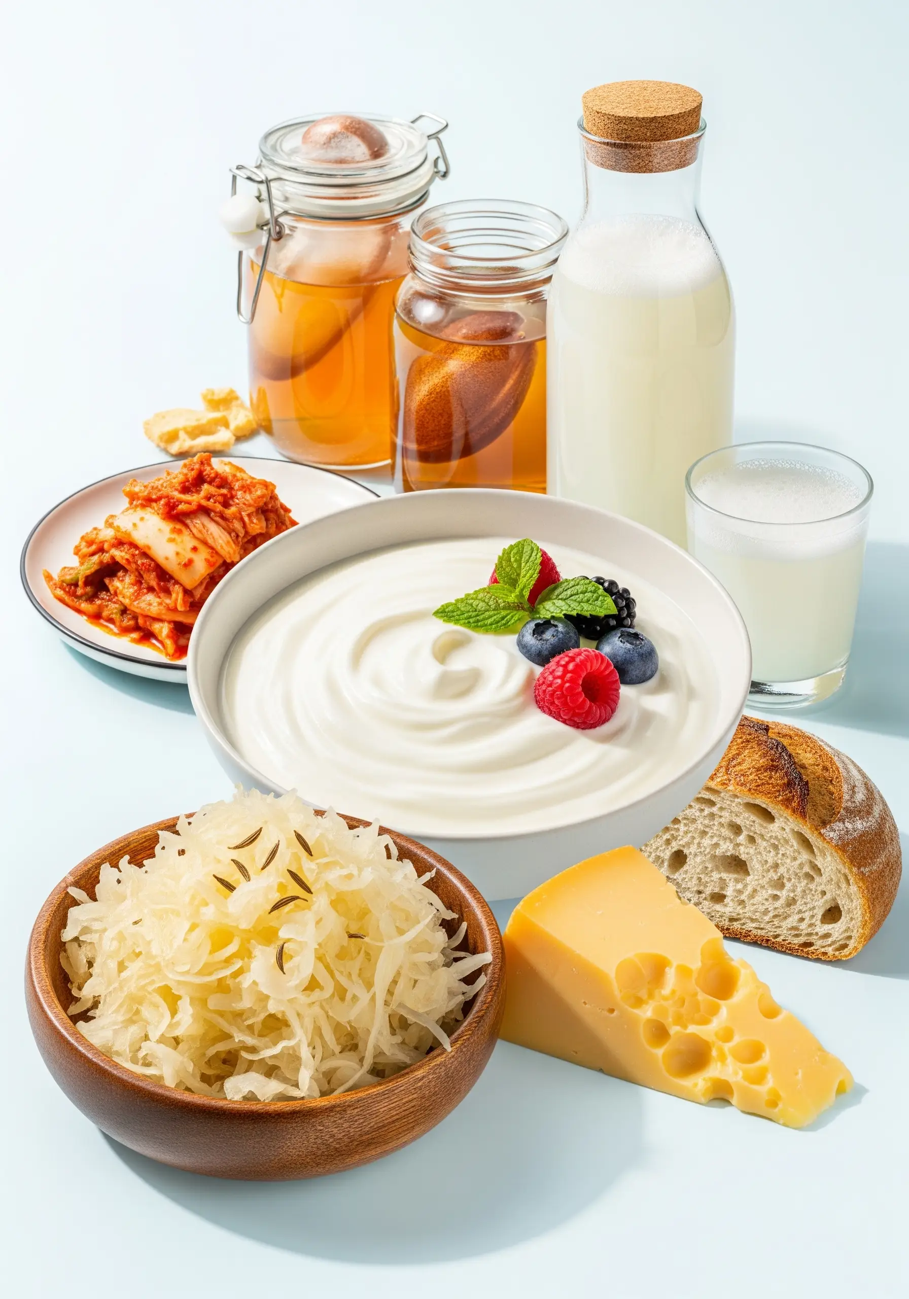 Продукты, богатые пробиотиками для коррекции микробиома