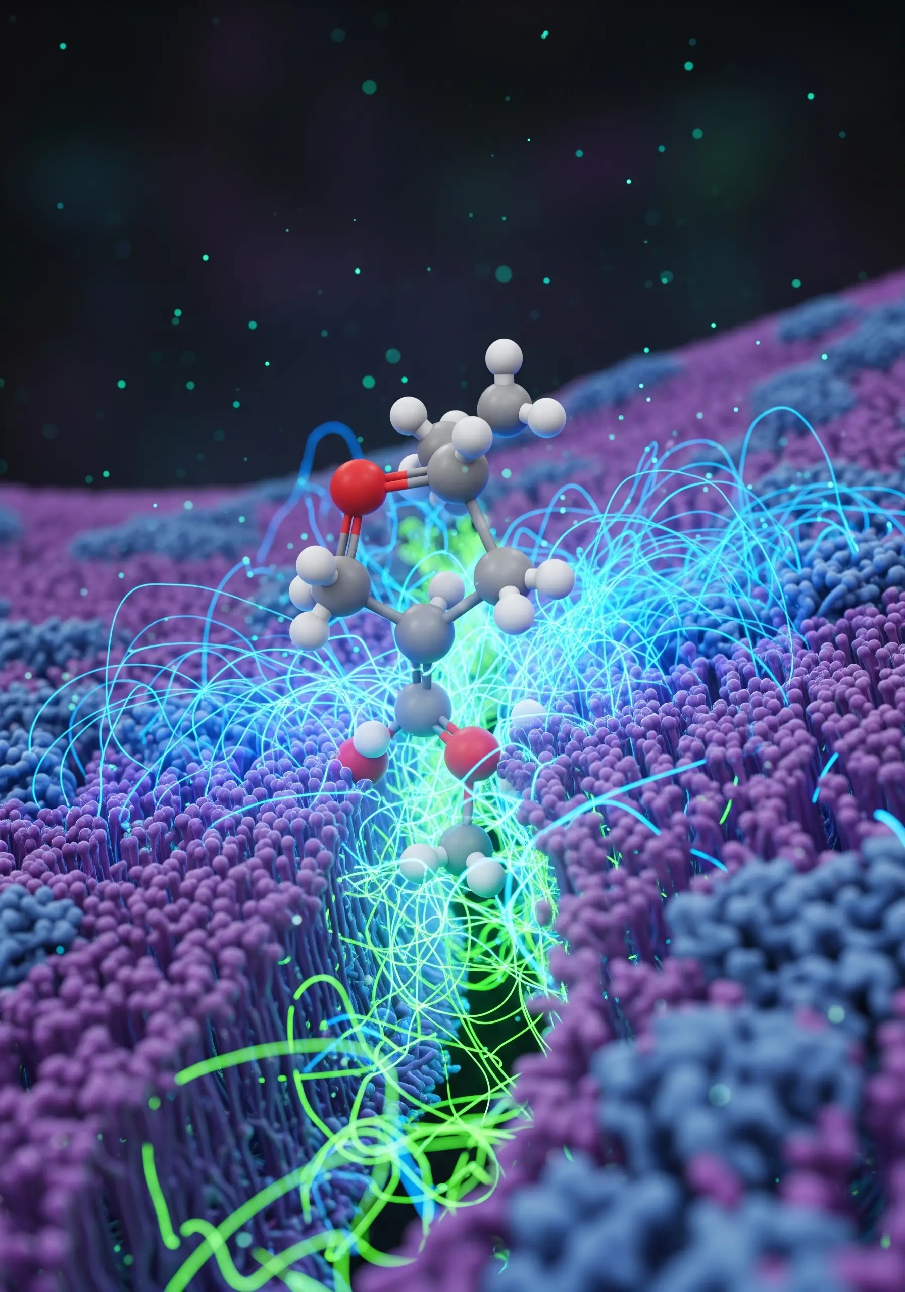 Молекула дигідрокверцетин (таксифолін)