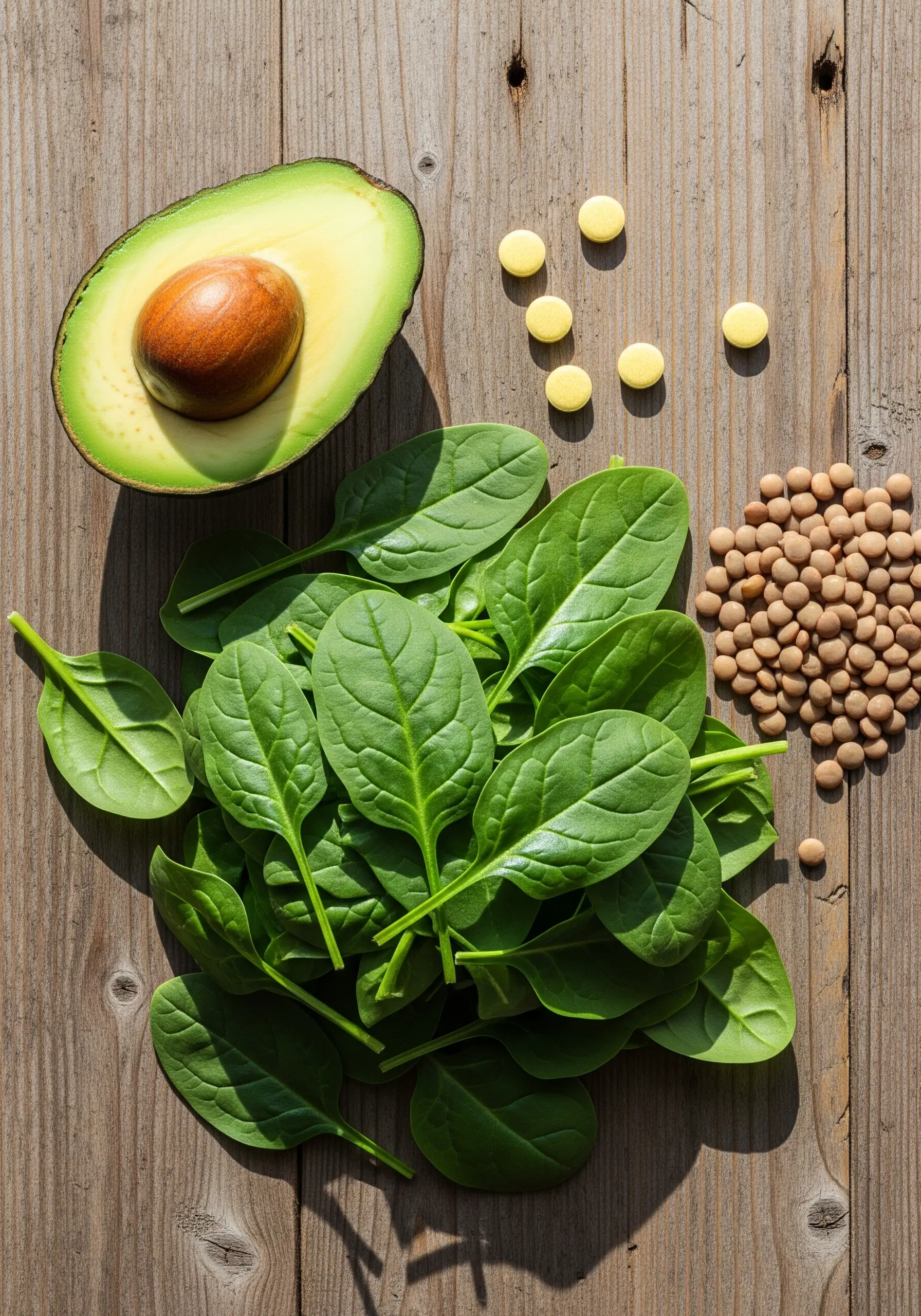 Авокадо, шпинат, сочевиця - джерела фолієвої кислоти