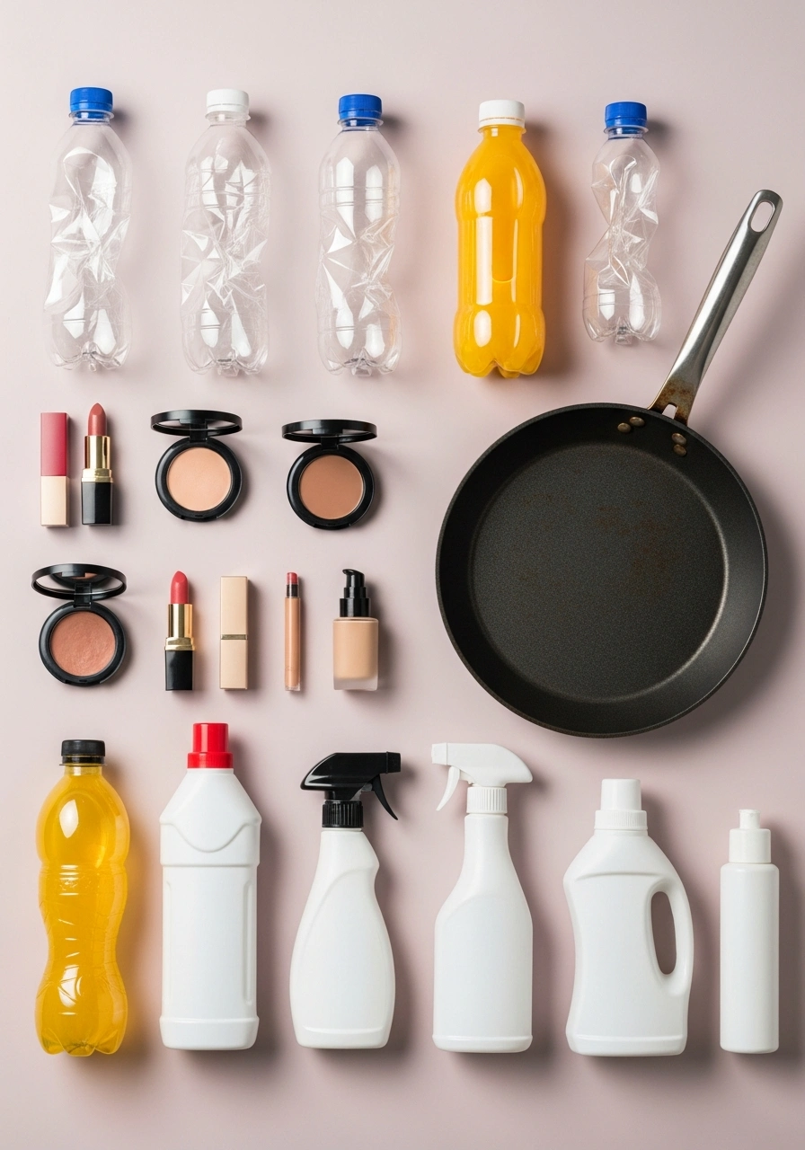 Пластикові пляшки, косметика, посуд і хімія для прибирання — джерела нанопластику