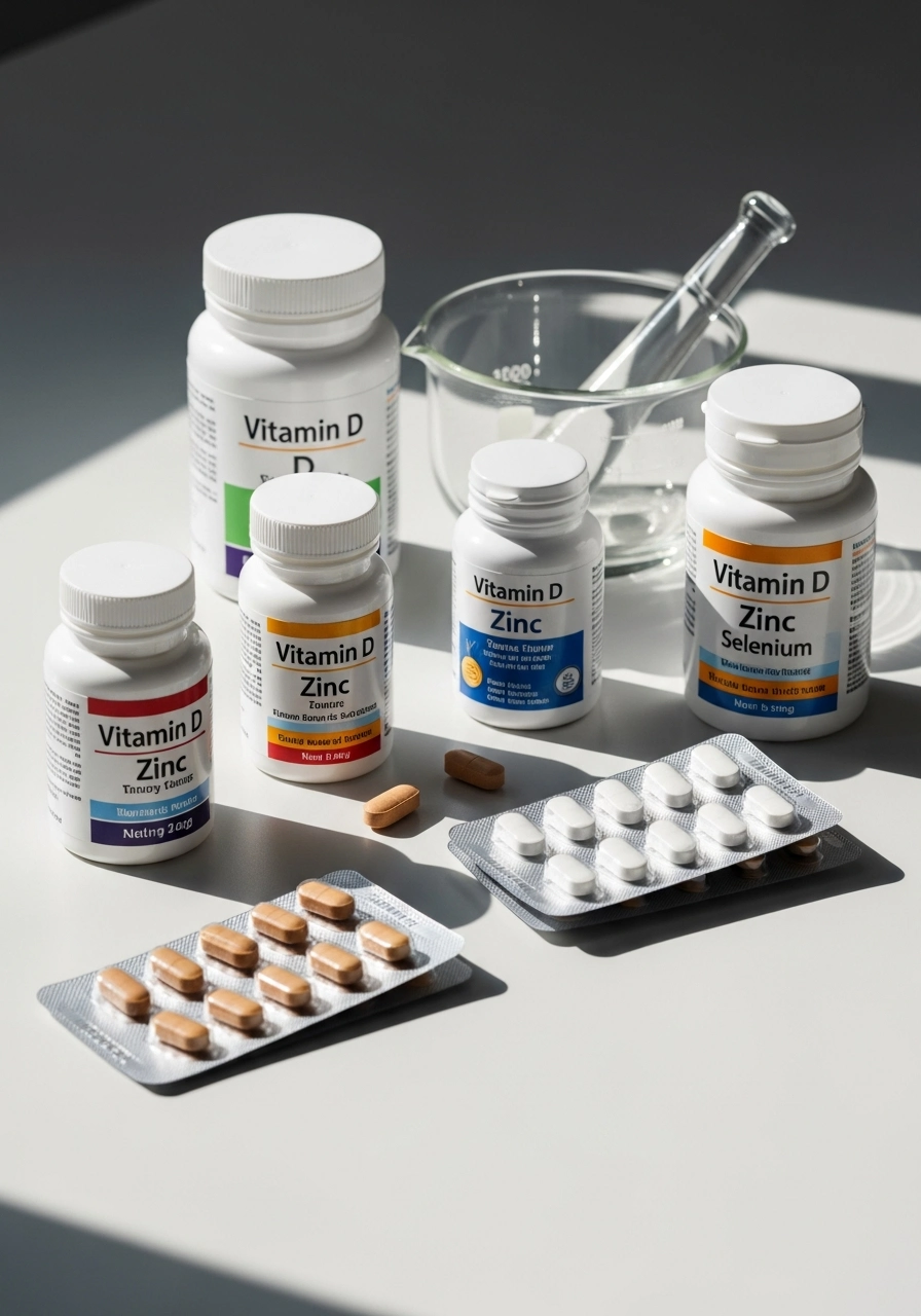 Упаковки вітамінів та мікроелементів, які підтримують імунітет після свят