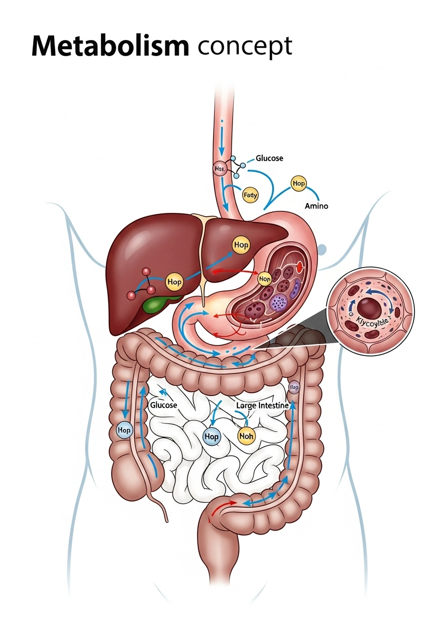 Схематичне зображення метаболізму