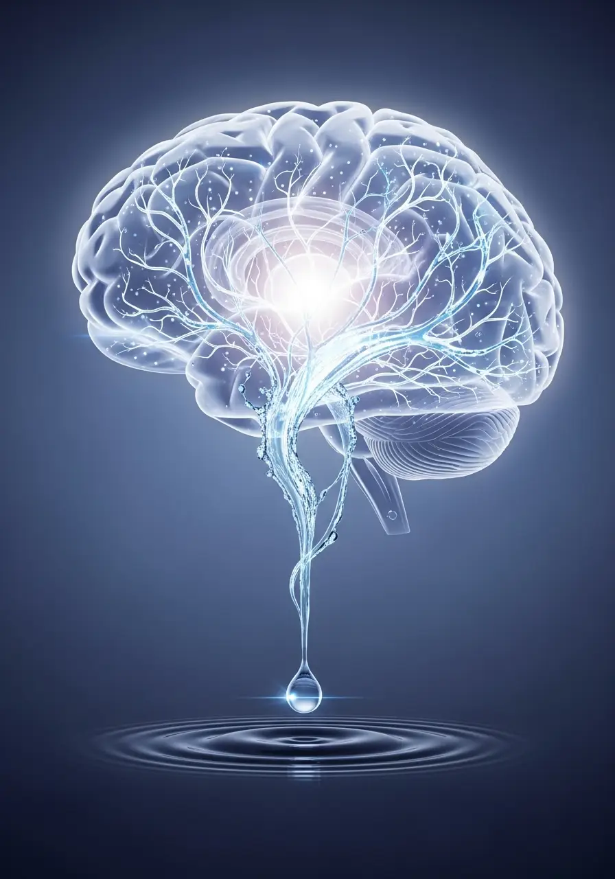 Мозок як символ впливу зневоднення на когнітивні функції