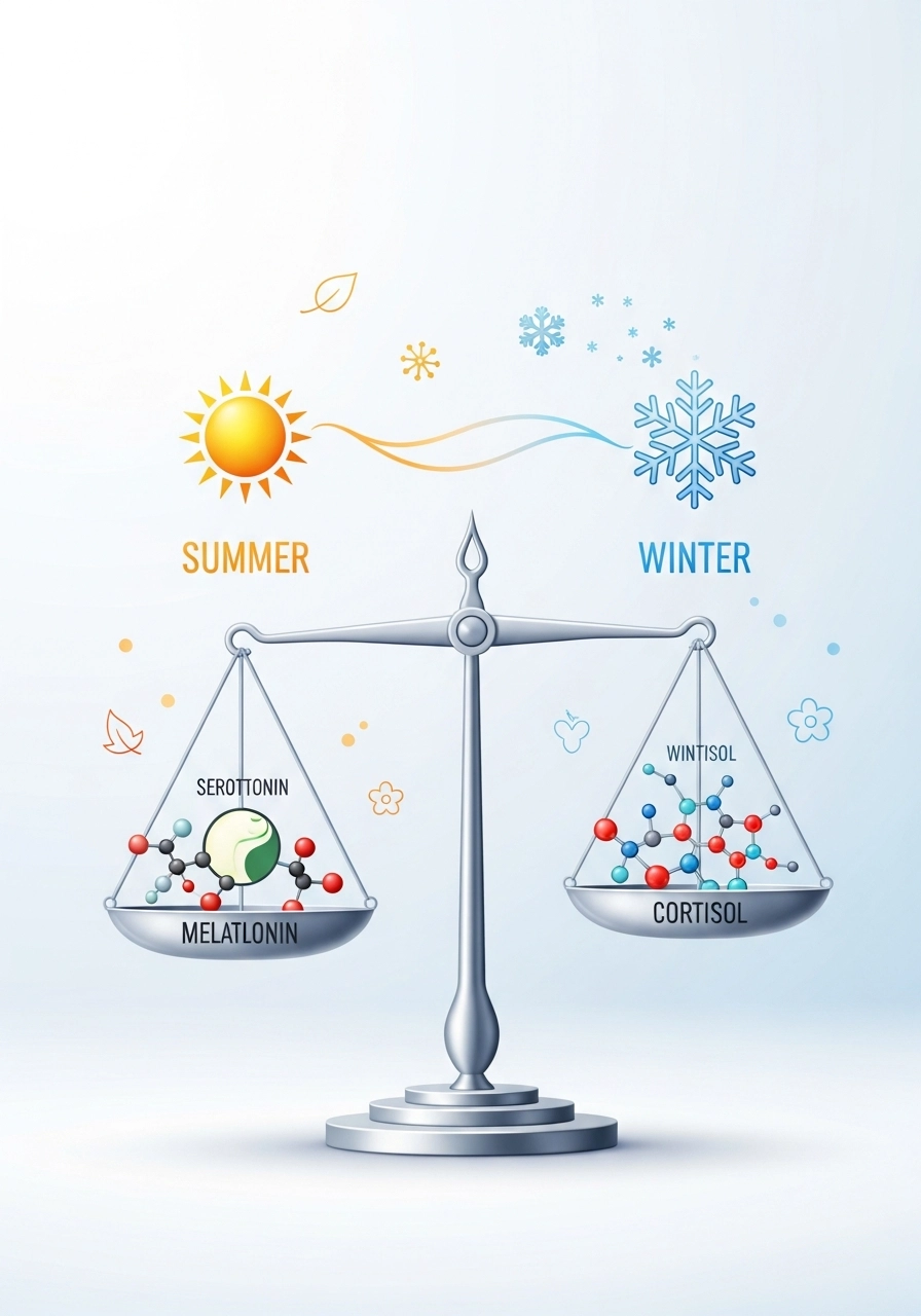 Сезонная адаптация организма: баланс гормонов в разные сезоны — серотонин, мелатонин и кортизол