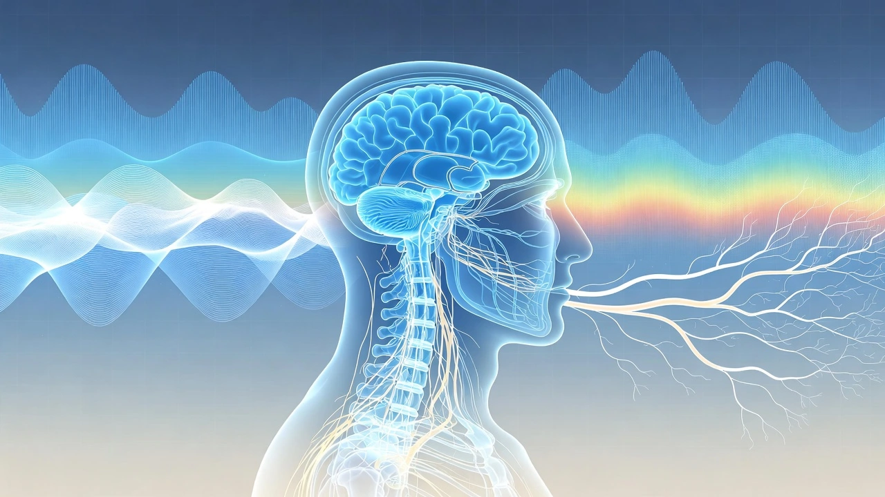 Схема впливу перепадів температури навесні на біоритми та роботу нервової системи