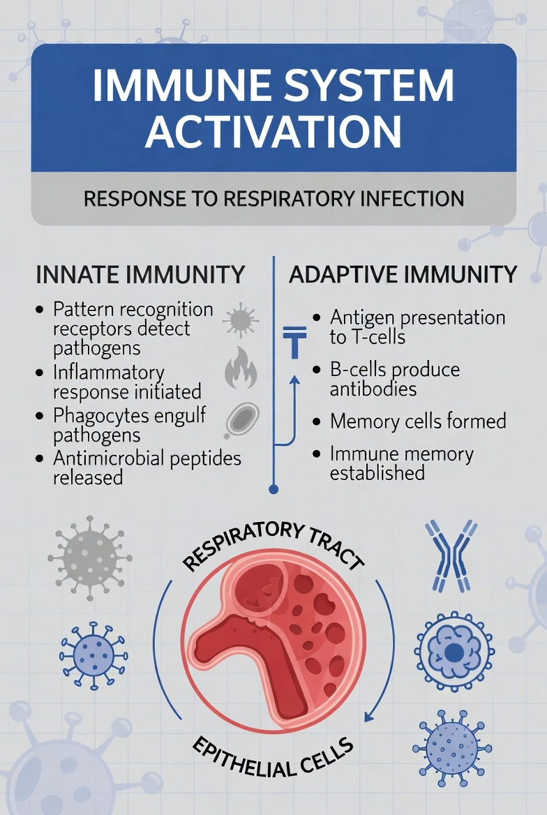 Схема активації імунної системи, коли з'являються весняні застуди