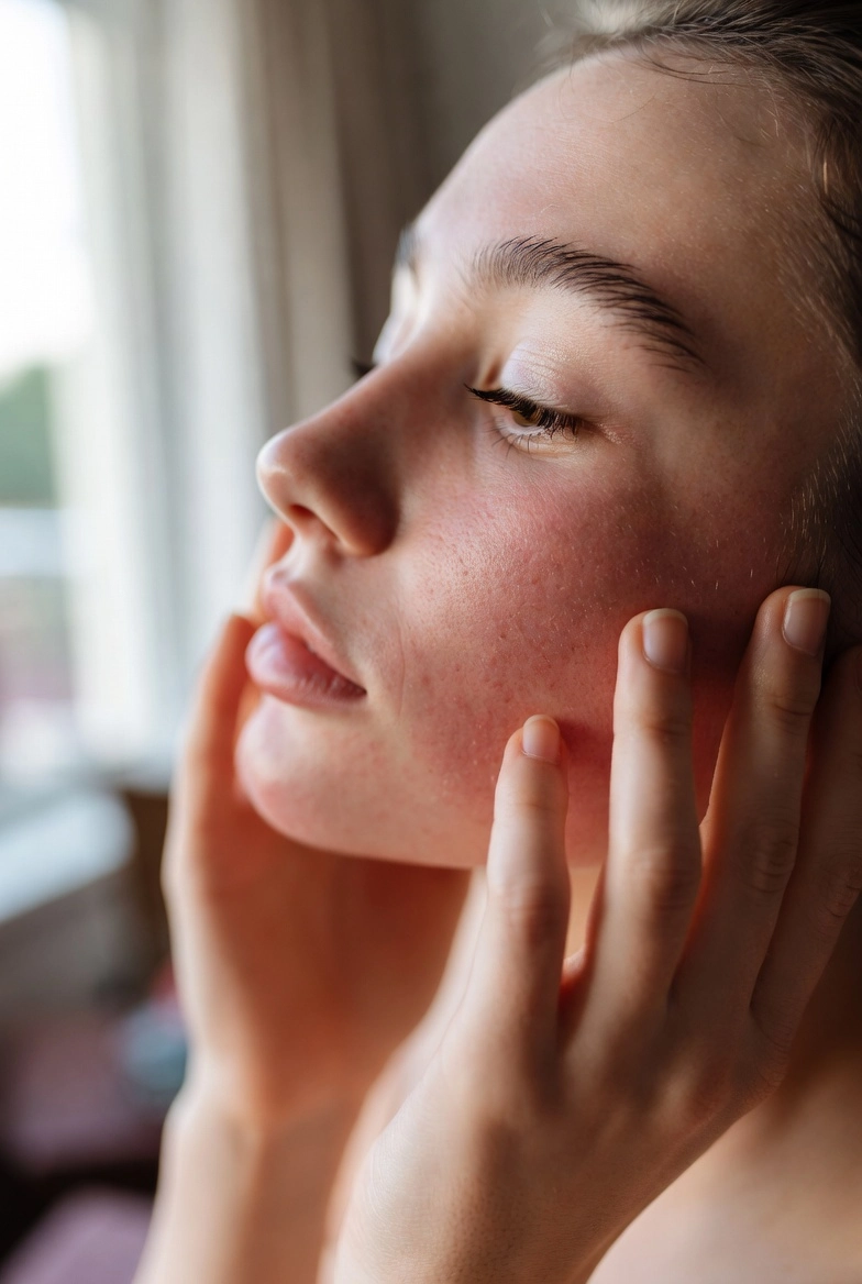 Dry skin needing hydration in spring